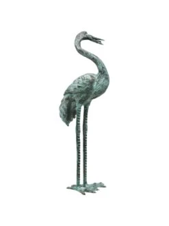 Bronze Crane Statues, Large -Garden Supplies Sales 2024 8589918 001v