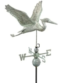 Verde Copper Heron Weathervane, Standard Size -Garden Supplies Sales 2024 8593536 003v copper heron weathervane standard size