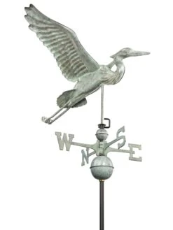 Verde Copper Heron Weathervane, Standard Size -Garden Supplies Sales 2024 8593536 004v