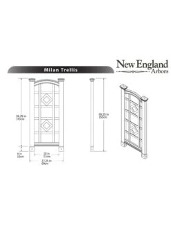 Milan Vinyl Trellis 4 Milan Vinyl Trellis -Garden Supplies Sales 2024 8593936 03v