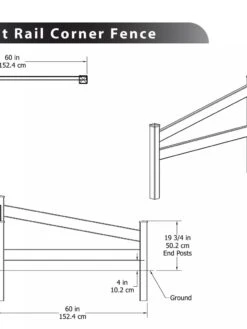 Split Rail Corner Vinyl Fence -Garden Supplies Sales 2024 8599774 03V tif