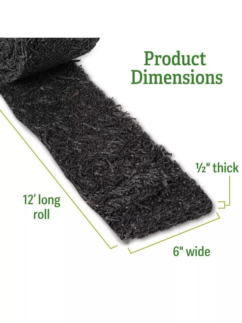 Recycled Rubber Mulch Edging, 12’ X 6” 2 Recycled Rubber Mulch Edging, 12’ X 6” - Image 2