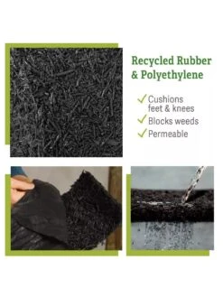 Recycled Rubber Mulch Edging, 12’ X 6” 6 Recycled Rubber Mulch Edging, 12’ X 6” -Garden Supplies Sales 2024 8599854 material GSC