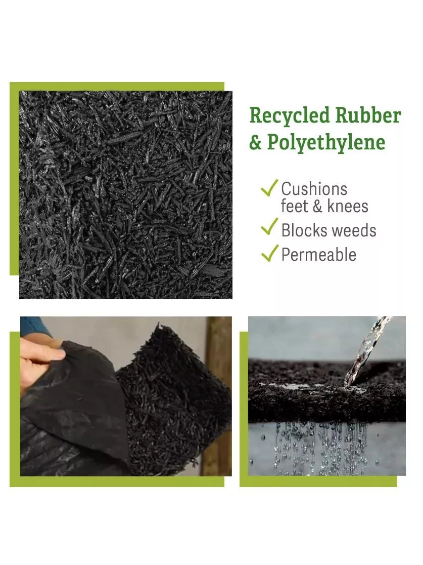 Recycled Rubber Mulch Edging, 12’ X 6” 3 Recycled Rubber Mulch Edging, 12’ X 6” - Image 3