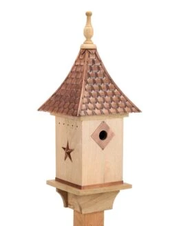 Copper Shingled Roof Bird House -Garden Supplies Sales 2024 8600197 02v