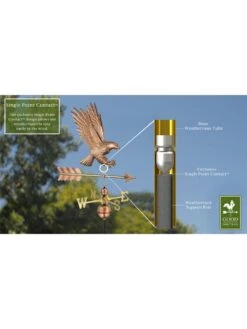 Bald Eagle Copper Weathervane -Garden Supplies Sales 2024 8600276 01v
