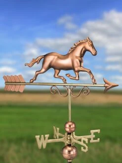 Galloping Horse Copper Weathervane