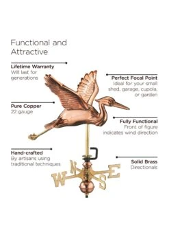 Blue Heron Cottage Copper Weathervane 9 Blue Heron Cottage Copper Weathervane -Garden Supplies Sales 2024 8600375 01v