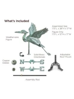 Blue Heron Cottage Copper Weathervane 7 Blue Heron Cottage Copper Weathervane -Garden Supplies Sales 2024 8600375 05v