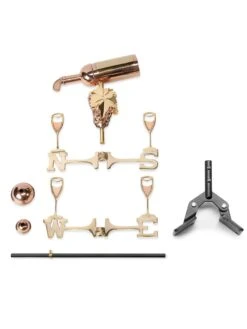 Wine Bottle Cottage Copper Weathervane With Roof Mount 5 Wine Bottle Cottage Copper Weathervane With Roof Mount -Garden Supplies Sales 2024 8600383 03v