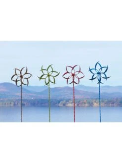 Feather Staked Wind Spinner, 15" -Garden Supplies Sales 2024 8600479 04v