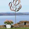 Flower Staked Wind Spinner, 29"