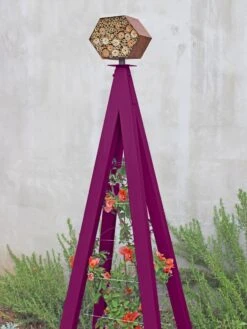 Bee Bungalow + Akoris Garden Tuteur Jr. 15 Bee Bungalow + Akoris Garden Tuteur Jr. -Garden Supplies Sales 2024 8600532 01v bee bungalow akoris garden tuteur aubergine