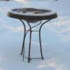 Birds Choice ® Heated Birdbath With Three Legged Black Stand