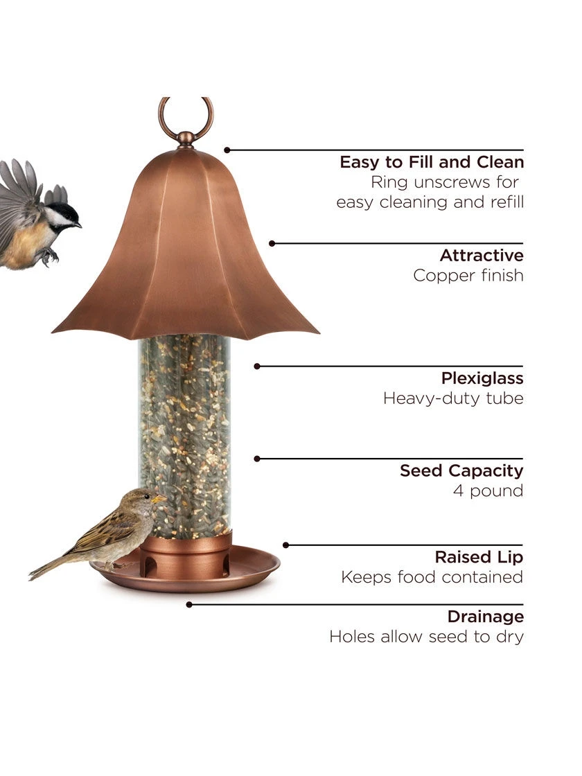 Bell Tube Bird Feeder 3 Bell Tube Bird Feeder - Image 3