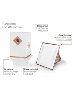 Villa Copper Shingle Bird House -Garden Supplies Sales 2024 8609499 03v