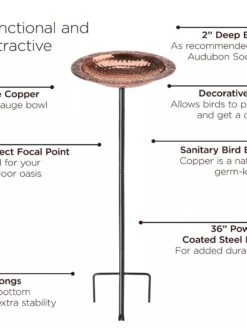 Copper Birdbath With Stake 6 Copper Birdbath With Stake -Garden Supplies Sales 2024 8609876 03V jpg
