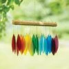 Glass Rainbow Wind Chimes