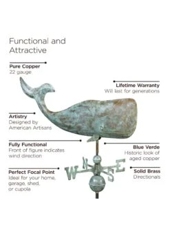 Whale Weathervane -Garden Supplies Sales 2024 8610226 04v