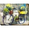 Blue And Yellow Bike Outdoor Wall Art,