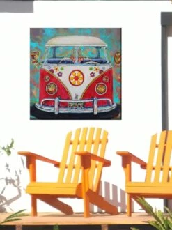 Hippy Van Outdoor Wall Art, -Garden Supplies Sales 2024 8610275 02v