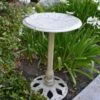 Twin Bird Floral Motif Birdbath