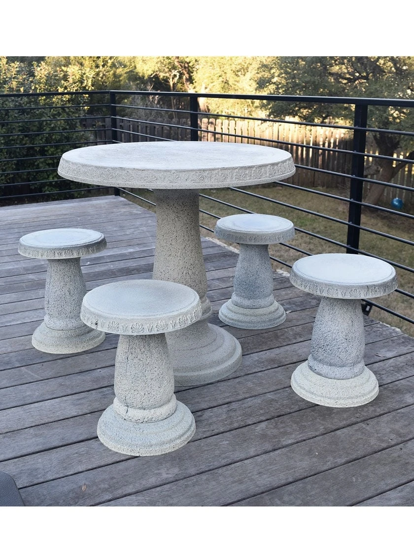 Round Patio Garden Table 5 Round Patio Garden Table - Image 5
