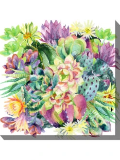 Succulent Blooms Outdoor Wall Art -Garden Supplies Sales 2024 8610722 01v