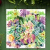 Succulent Blooms Outdoor Wall Art