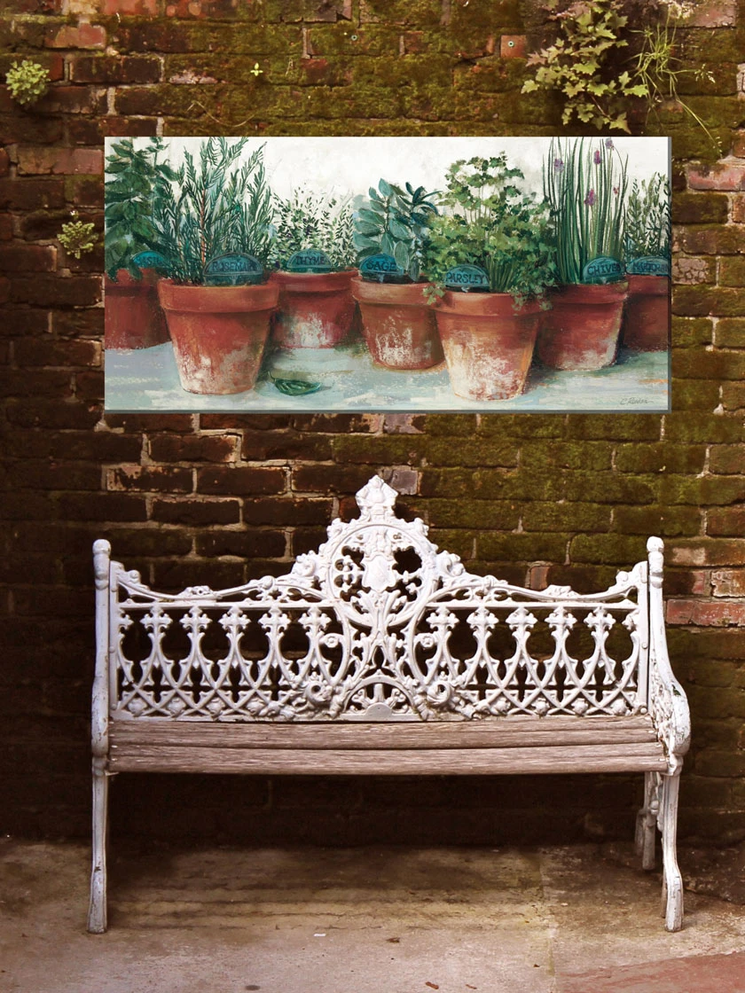 Kitchen Herbs Outdoor Wall Art 1 Kitchen Herbs Outdoor Wall Art