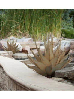Desert Steel Sharkskin Agave Sculpture -Garden Supplies Sales 2024 8610753 04v