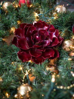 Desert Steel Ruby Rose Succulent Sculpture, Small -Garden Supplies Sales 2024 8610767 02v