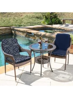 Outdoor Decor™ Seat Pad High Back Cushions, 20" X 45" -Garden Supplies Sales 2024 8611125 104 v ngeo outdoor seat pad high back cushions 20x45 navy geo