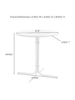 Crosley Griffith Outdoor Bistro Table -Garden Supplies Sales 2024 8611576 05v