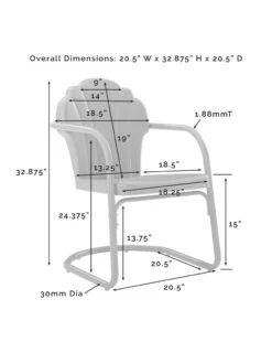 Crosley Tulip 5-piece Outdoor Dining Set -Garden Supplies Sales 2024 8611578 08v