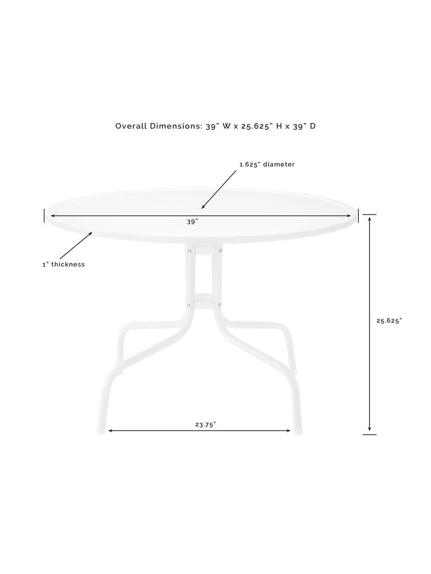 Crosley Bates 5-piece Outdoor Dining Set 10 Crosley Bates 5-piece Outdoor Dining Set - Image 10