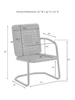 Crosley Bates 3-piece Outdoor Dining Chair Set -Garden Supplies Sales 2024 8611583 09v