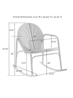 Crosley Griffith 3-piece Outdoor Rocking Chair Set -Garden Supplies Sales 2024 8611588 09v