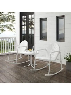 Crosley Griffith 3-piece Outdoor Rocking Chair Set -Garden Supplies Sales 2024 8611588 wt 34v