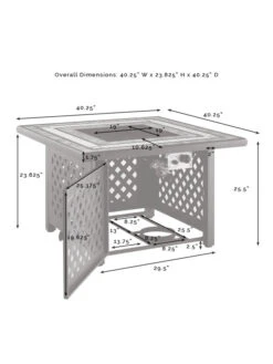 Crosley Tucson Fire Table -Garden Supplies Sales 2024 8611947 11v