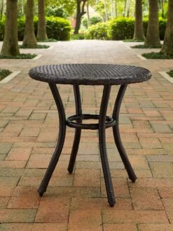 Crosley Palm Harbor Outdoor Wicker Round Side Table -Garden Supplies Sales 2024 8611949 01v palm harbor outdoor wicker round side table