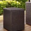 Crosley Palm Harbor Outdoor Wicker Rectangular Side Table