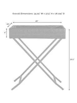 Crosley Palm Harbor Outdoor Wicker Butler Tray -Garden Supplies Sales 2024 8611951 07v