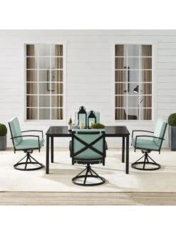 Crosley Kaplan 5Pc Outdoor Dining Set With Swivel Chairs -Garden Supplies Sales 2024 8611955 02v