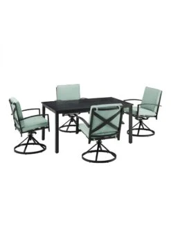 Crosley Kaplan 5Pc Outdoor Dining Set With Swivel Chairs -Garden Supplies Sales 2024 8611955 03v