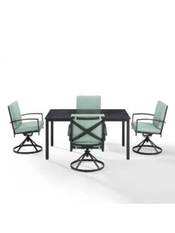 Crosley Kaplan 5Pc Outdoor Dining Set With Swivel Chairs -Garden Supplies Sales 2024 8611955 07v