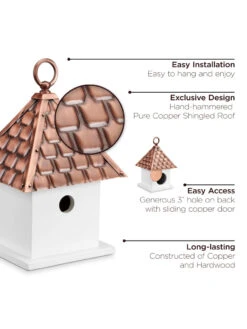 Bird House Bungalow With Copper Roof -Garden Supplies Sales 2024 8612197 04v