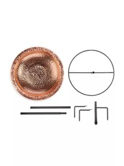 Copper Birdbath, 18" With Stake -Garden Supplies Sales 2024 8612271 03V