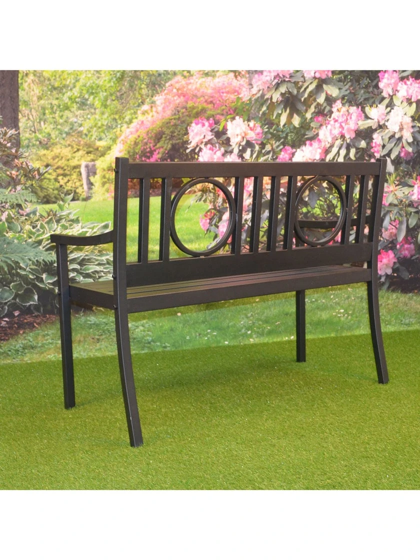 Gramercy Outdoor Metal Bench 6 Gramercy Outdoor Metal Bench - Image 6