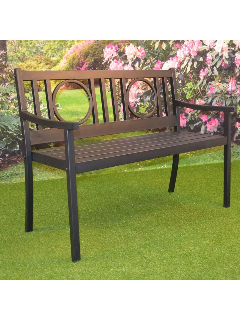 Gramercy Outdoor Metal Bench 2 Gramercy Outdoor Metal Bench - Image 2